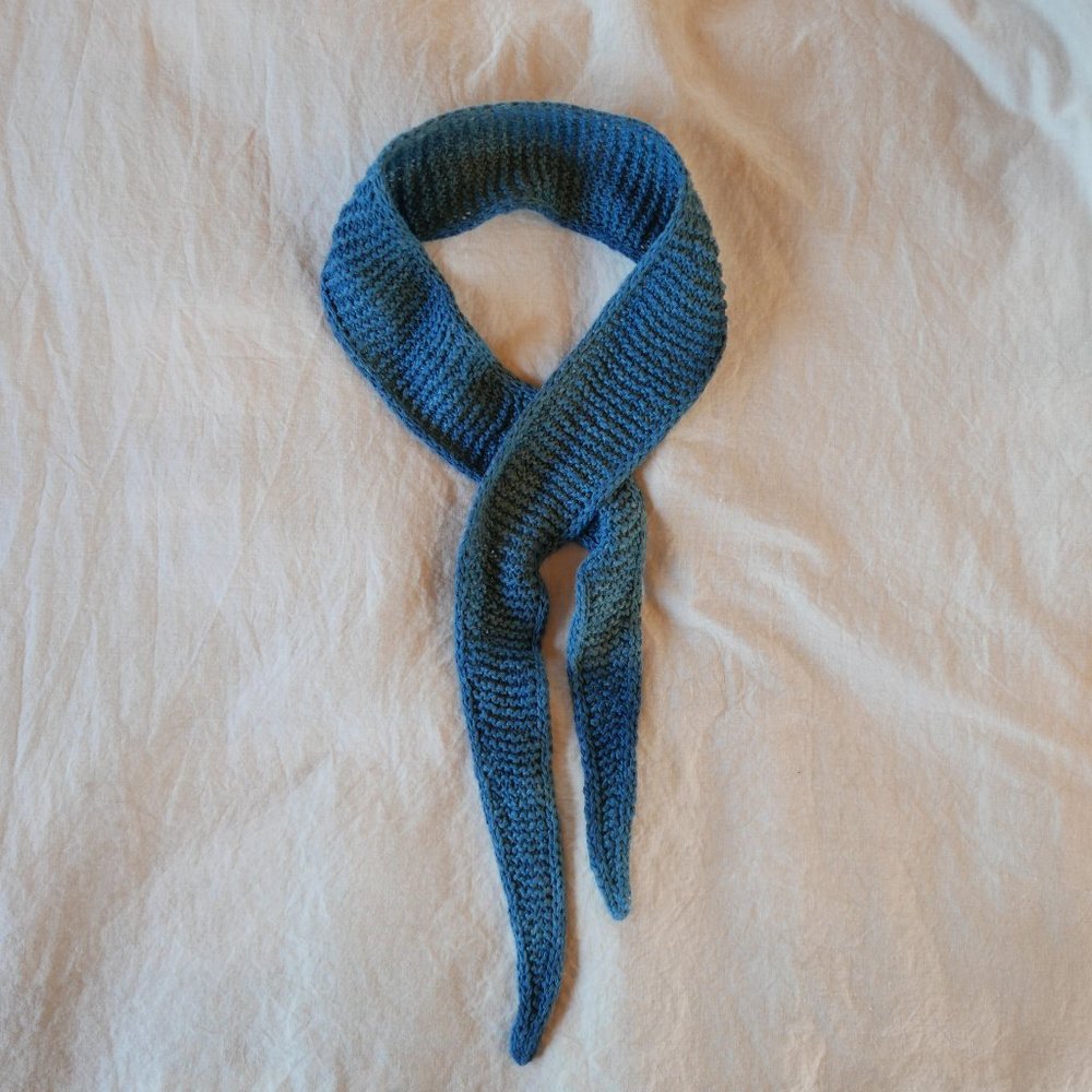 Handknit Indigo Dyed Necktie